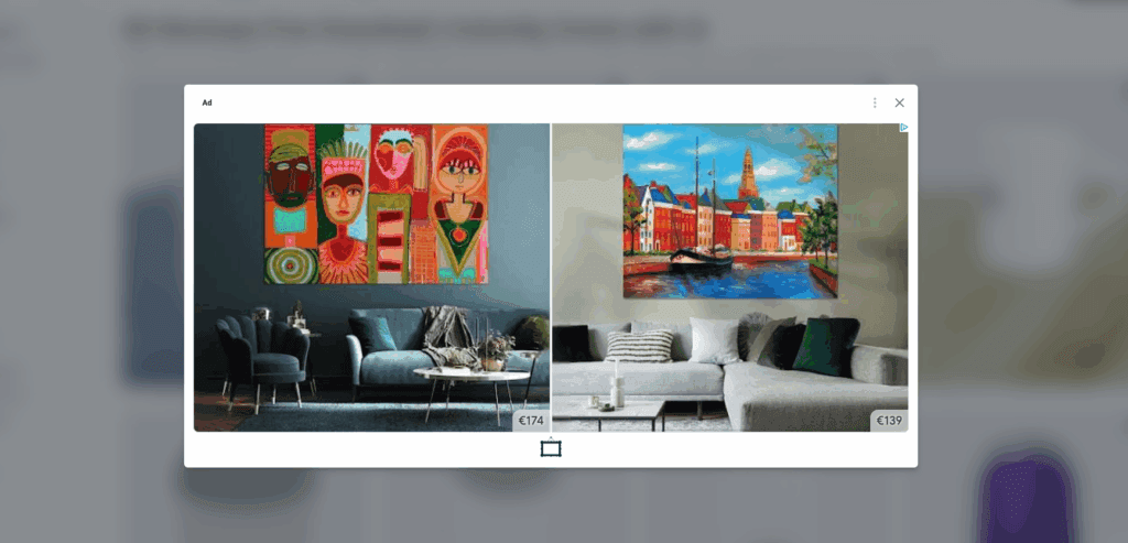 Print on demand advertenties